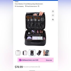 NEW Fancii Madison Small Makeup Case - Weekender